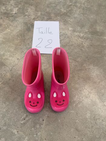Bottes de pluie taille 22 fille