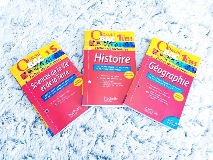 Lot de 3 livres de soutien : objectif BAC- 1ere S 🖤