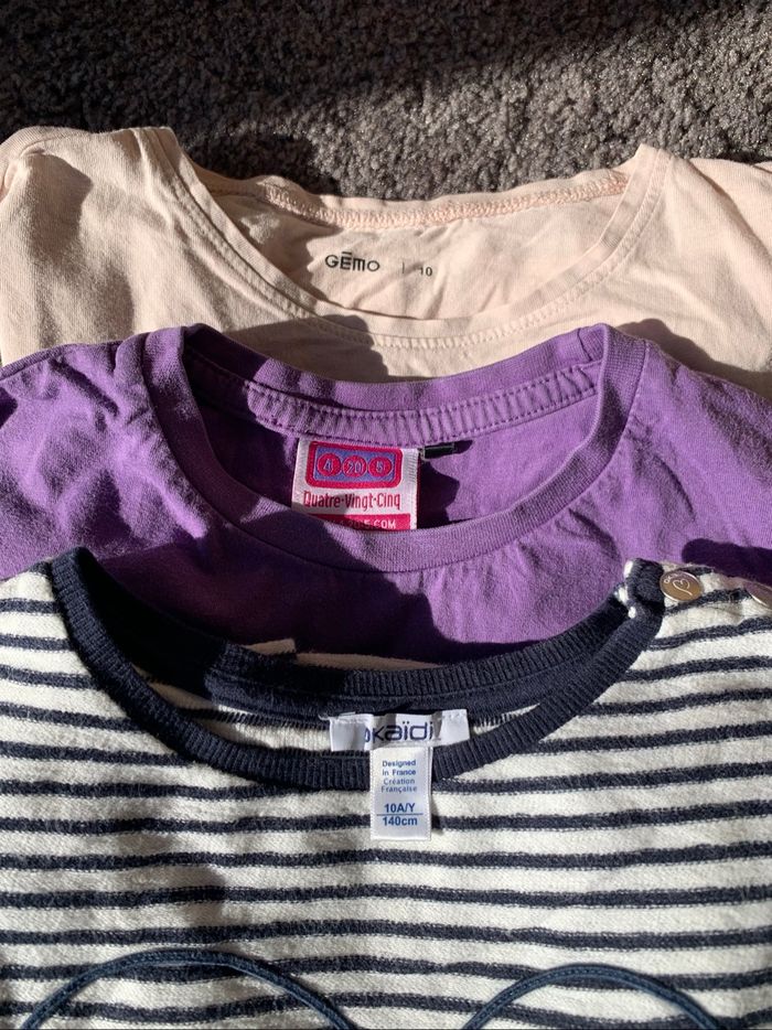 Lot de t-shirts fille - photo numéro 3