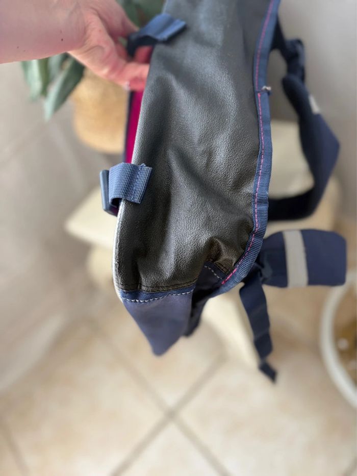 Cartable Cybel licorne - bleu marine/rose - en très bon état - photo numéro 6
