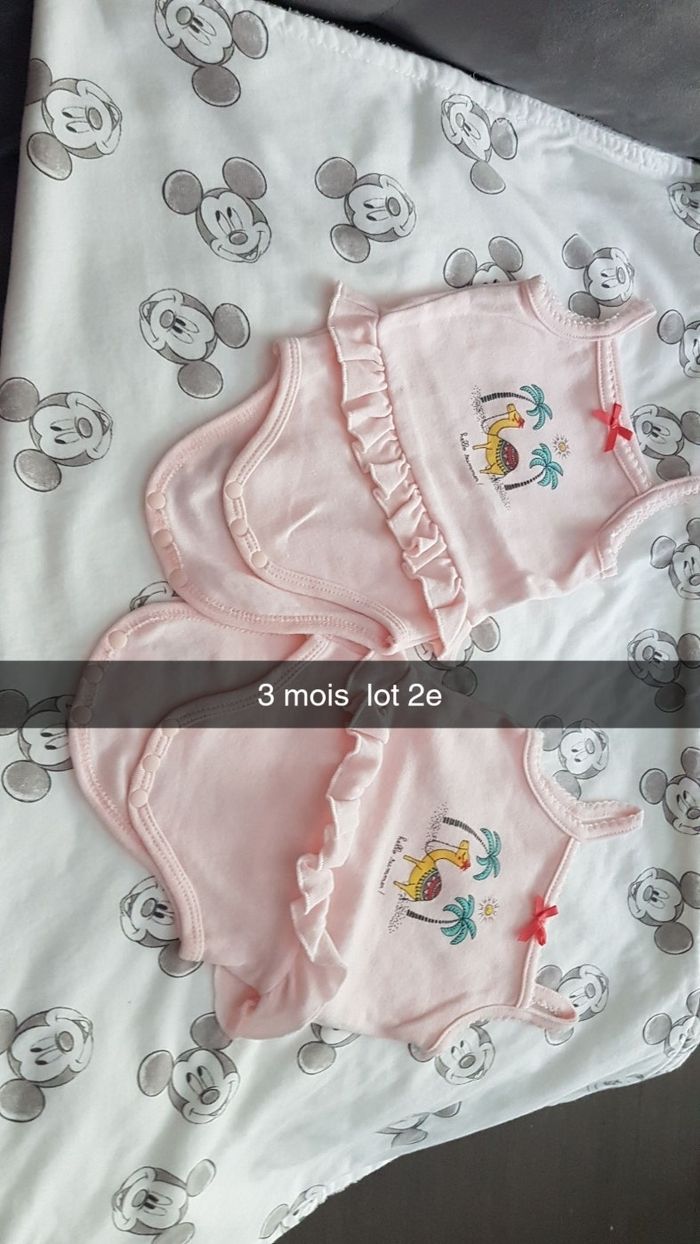 Vend des vêtements fille 3mois le lot 10 - photo numéro 2