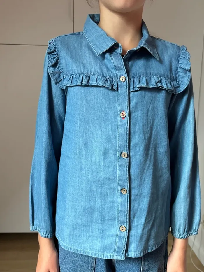 Chemise en jeans fille neuve