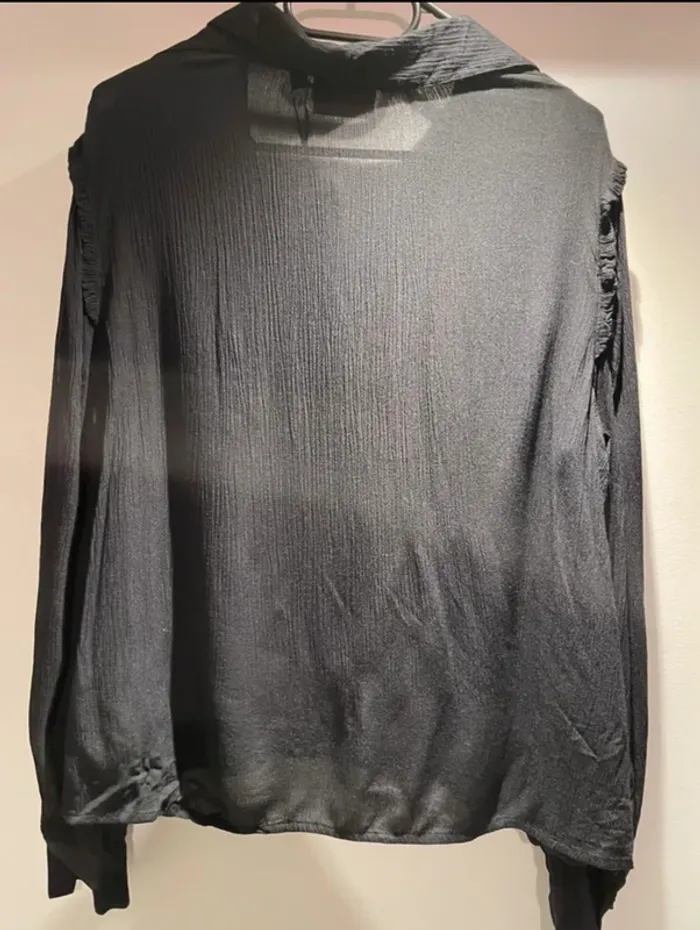 Chemisier noir  femme taille 38 -M La City-  neuf - photo numéro 5