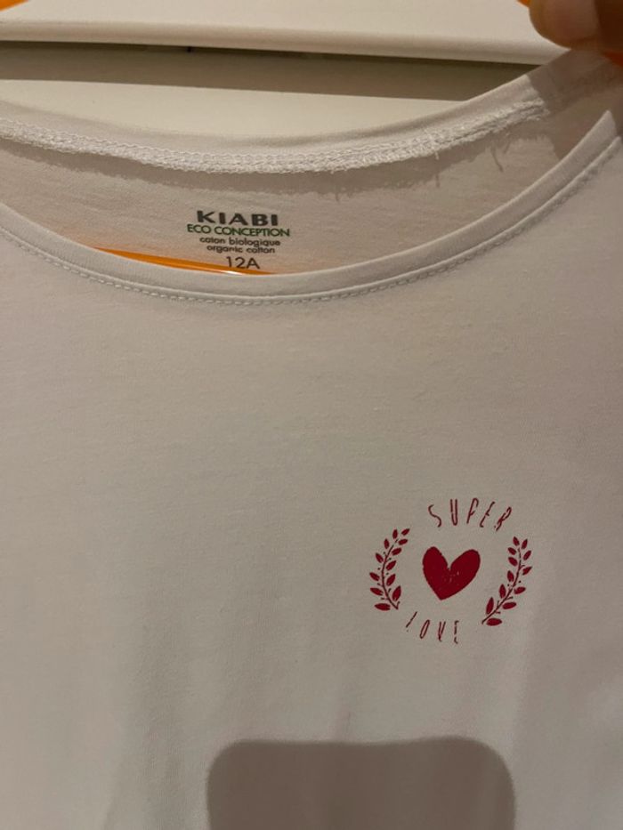T-shirt manches longues Kiabi 12 ans très bon état - photo numéro 2