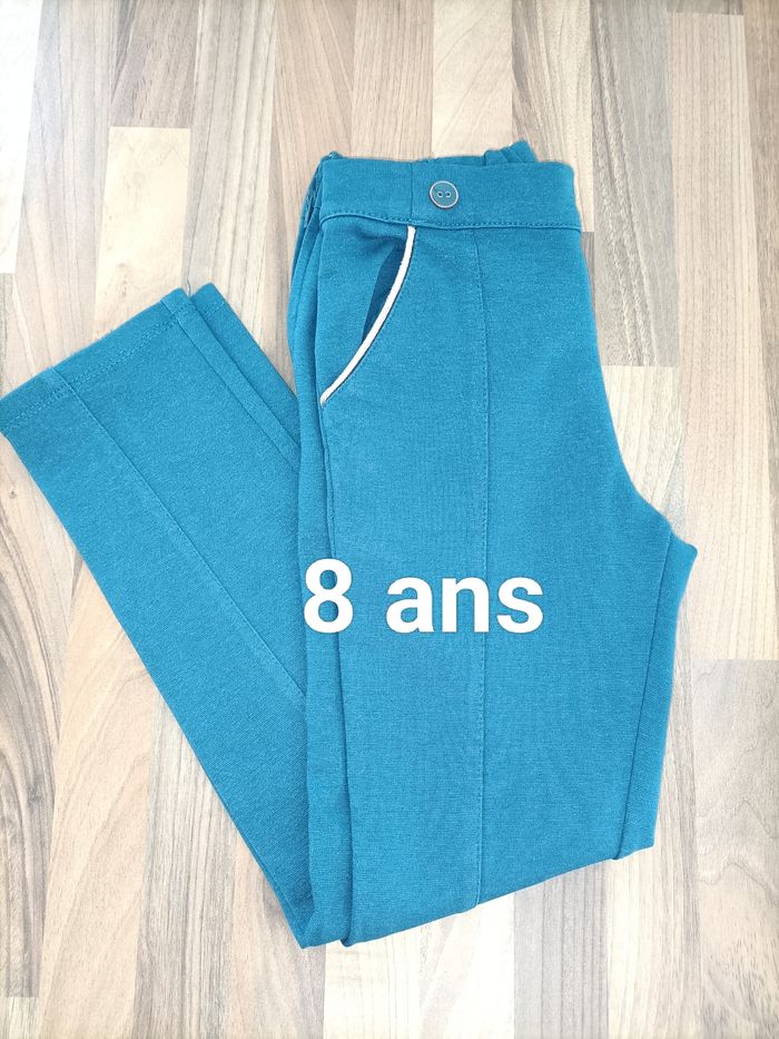 Pantalon vert d'eau or 8 ans Sergent Major - photo numéro 1