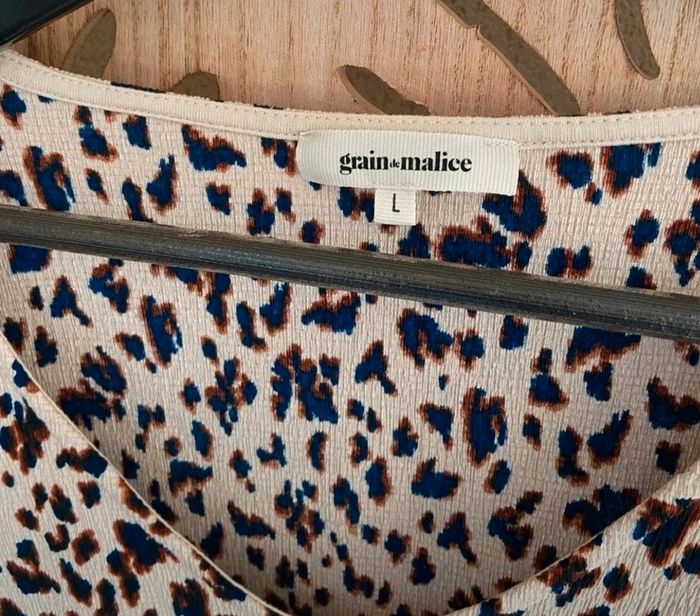 Tee shirt imprimé col V T L Grain de Malice - photo numéro 7