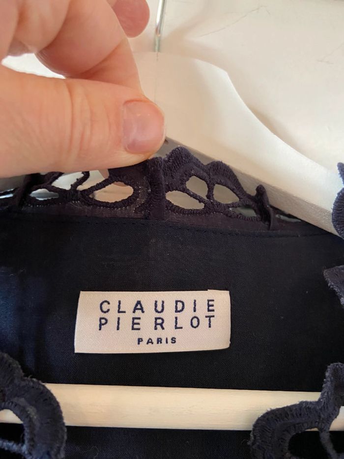 Robe courte bleu marine Claudie Pierlot taille 36 - photo numéro 4