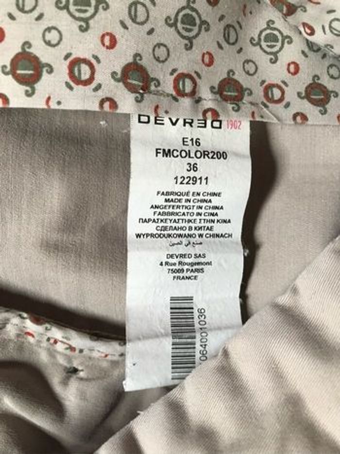Pantalon chinos beige 36 Devred - photo numéro 3