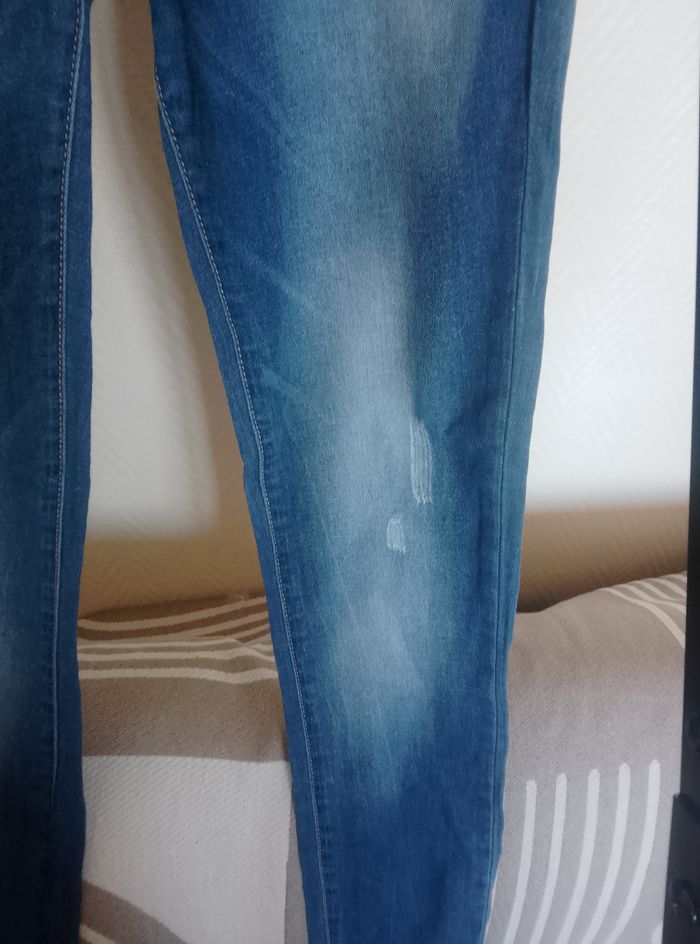 Jeans femme Gémo effet usé t36 - photo numéro 4