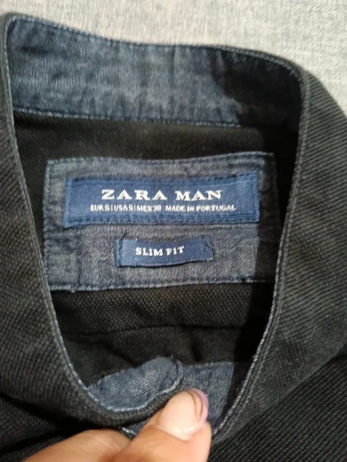 C57 chemise noir Zara S - photo numéro 3