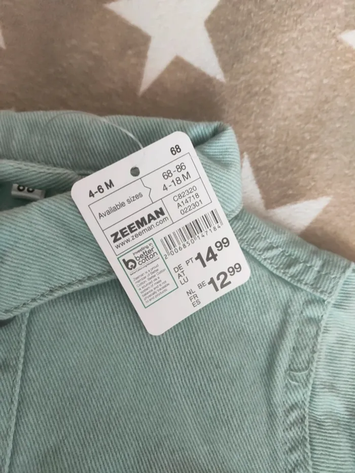 Veste bleue claire garçon 4-6 mois Zeeman - photo numéro 2