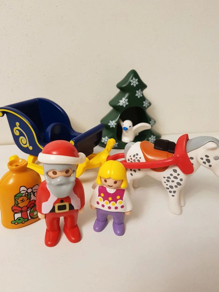 Traineau, père-noël, ange et sapin Playmobil 123 junior - photo numéro 2