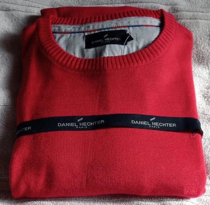 Pull rouge Daniel Hechter Taille M - photo numéro 2