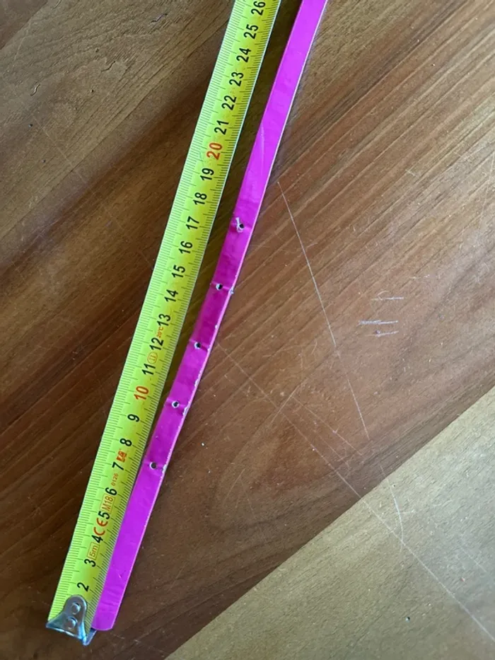 Ceinture fine, enfant, fille fuchsia, 75 cm - photo numéro 3