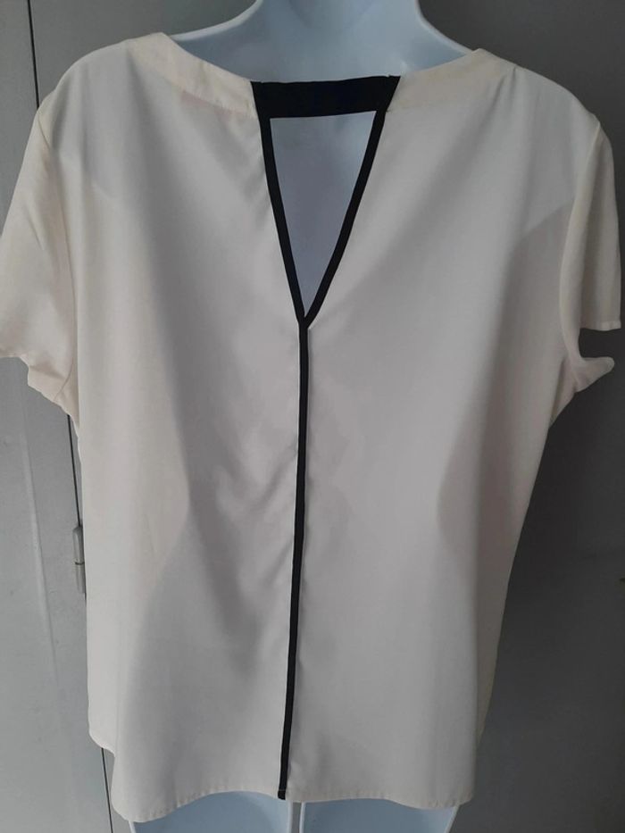 Blouse blanche Camaieu xl - photo numéro 2