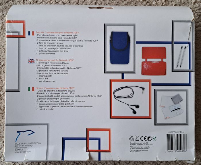 🎮 Pack de 12 accessoires de protection et autre Nintendo 3DS - photo numéro 2