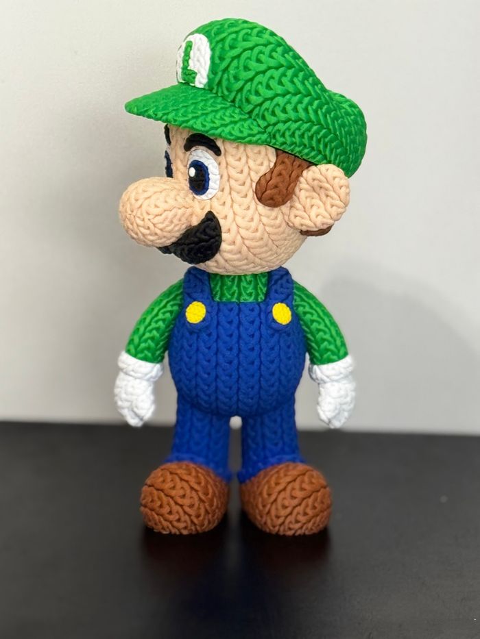 Luigi version tricoté 20 cm - photo numéro 3