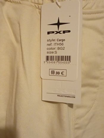 Pantalon Cargo Project X Paris (PXP) - Neuf avec étiquette - Taille S