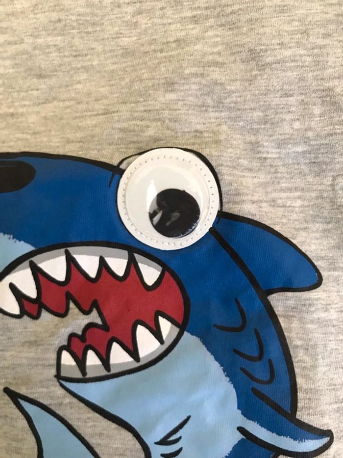 Lot 2tee shirt requin 🦈 un polo rayé - photo numéro 2