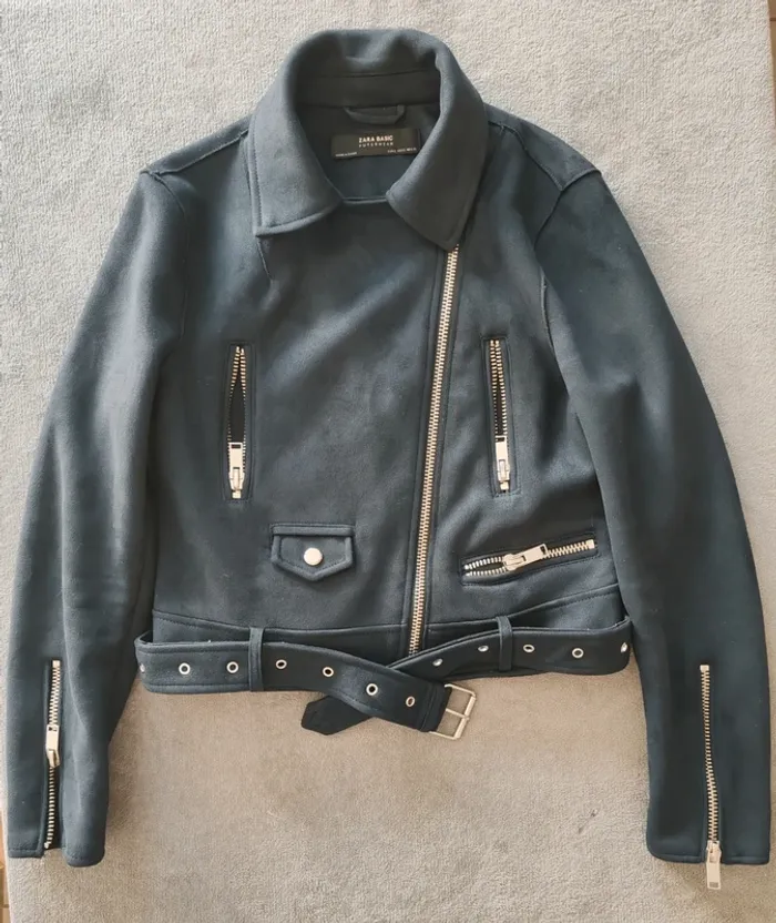 Perfecto ZARA Basic effet suédé – Neuf sans étiquette – Taille S (Femme)