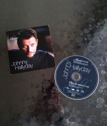 CD 2 titres / Single Johnny Hallyday : Marie