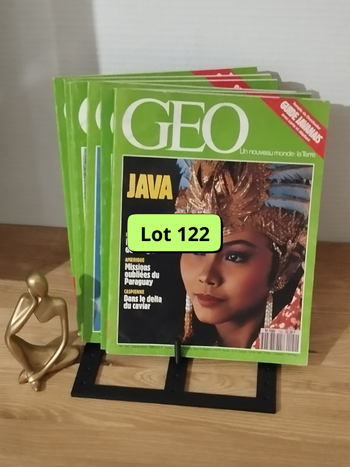 Lot de 6 revues Géo année 1990-91 L0122