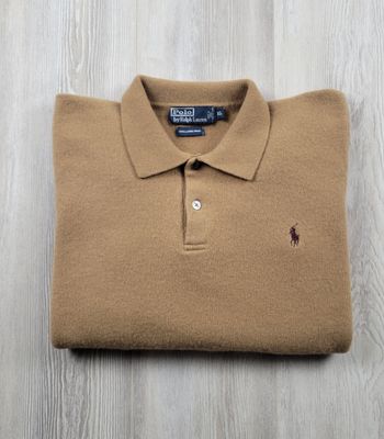 Pull Ralph Lauren en laine d’agneau beige – excellent état