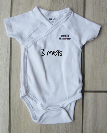 Bodie croisé unisexe "Petit amour"