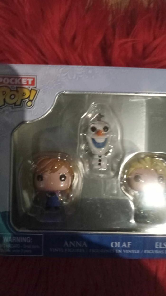 Figurine Funko Pop! de poche Disney Frozen Elsa Anna et Olaf - photo numéro 3