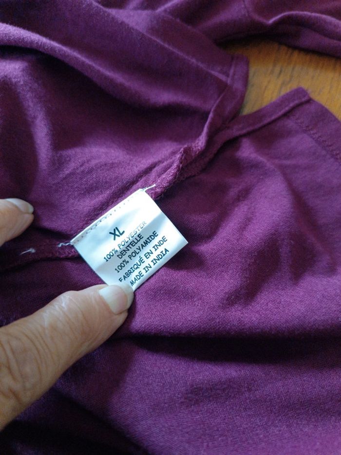 Blouse bordeaux FPC XL - photo numéro 5