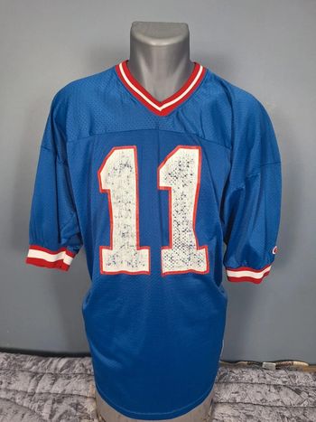 Maillot nfl champion  vintage homme / taille 2XL bleu et rouge (263)