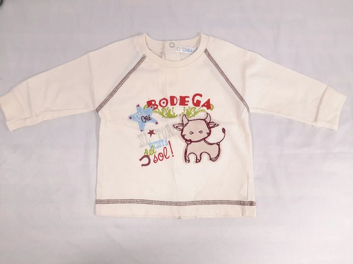 Tee shirt manches longues Kitchoun, 6 mois