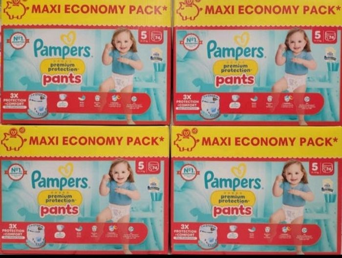 Couches pampers premium protection pants T5