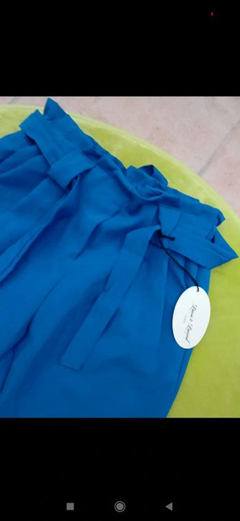 Pantalon bleu royal taille unique