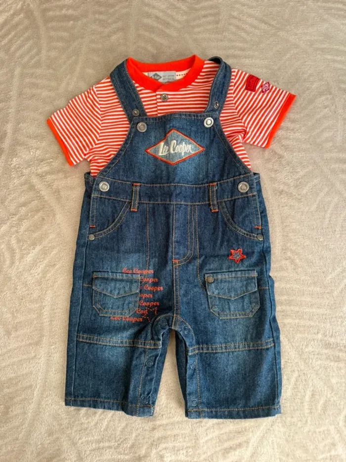 Salopette et t-shirt Lee Cooper – 9 mois