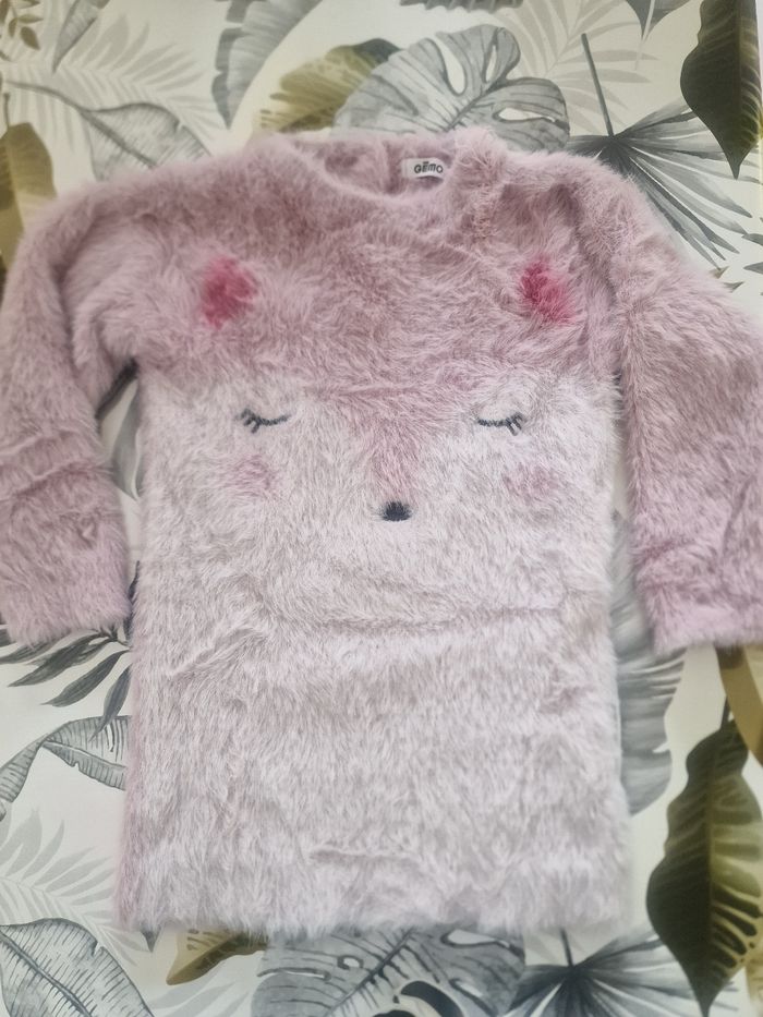 Tunique poilue douce 3ans