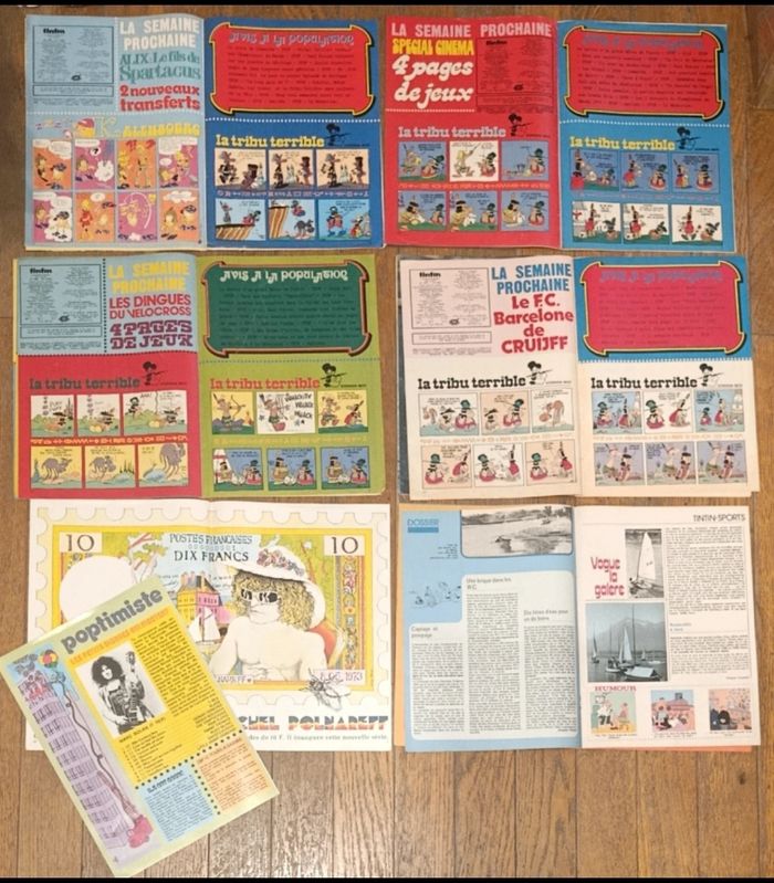 Lot de 6 anciens " le petit journal de Tintin" vintage - photo numéro 4