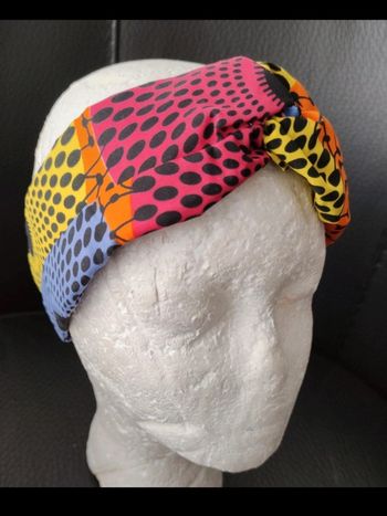 Bandeau en wax, multicouleur