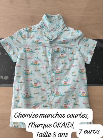 Chemise manches courtes