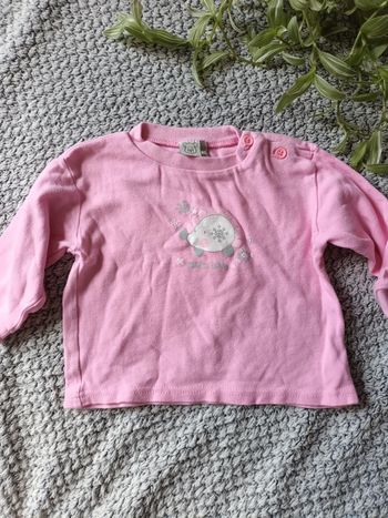 Tee shirt rose 18mois