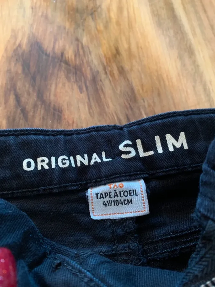 Jean Slim tape à l’œil taille 4 ans - photo numéro 3
