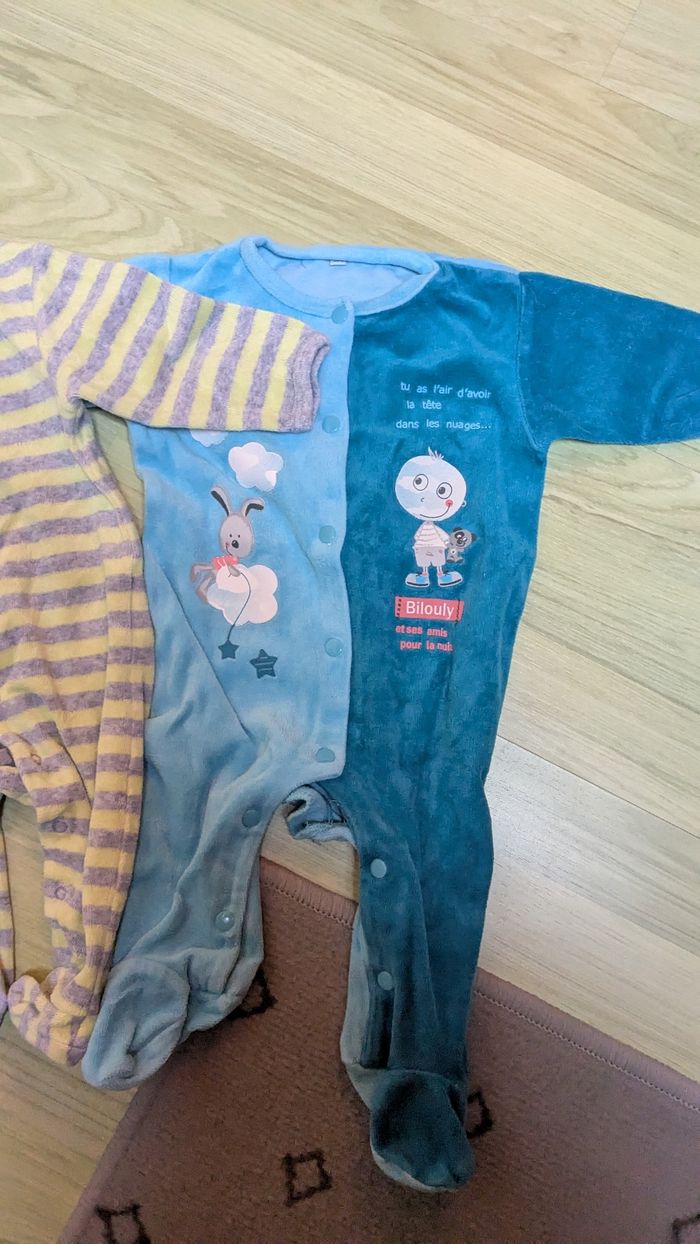 Lot de 6 pyjamas chauds 3 mois - photo numéro 2