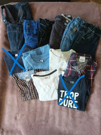 Lot de 11 vêtements garçon - Taille 18 mois