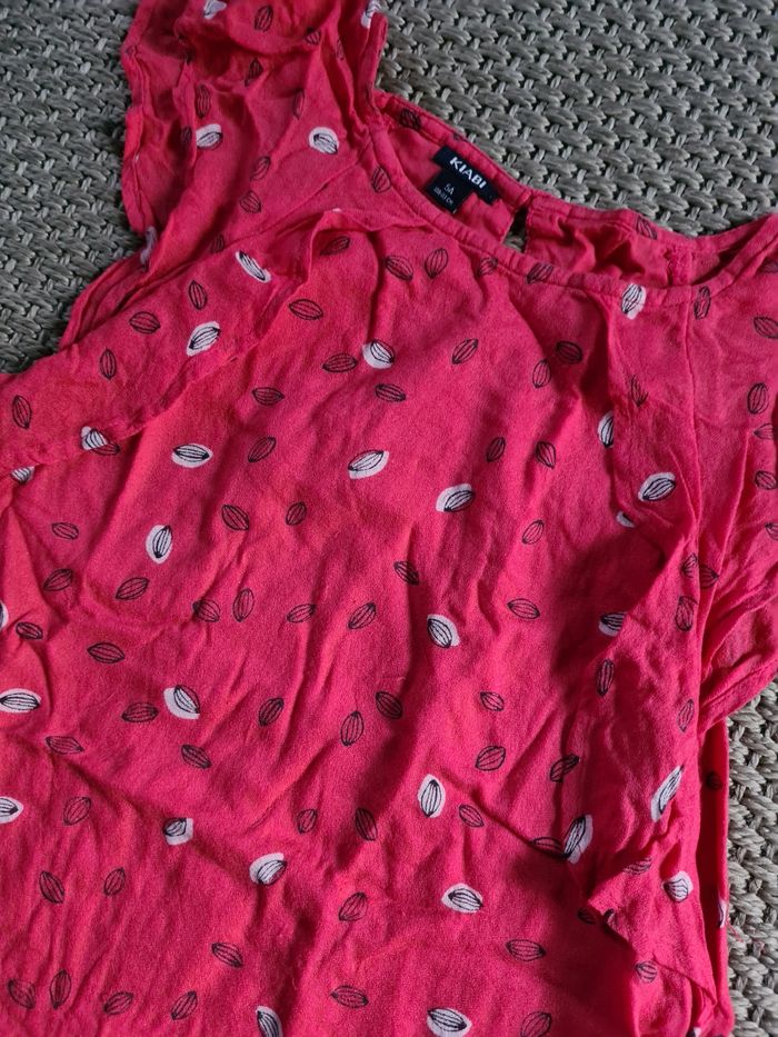 Robe fuschia à motifs - 5 ans - photo numéro 2