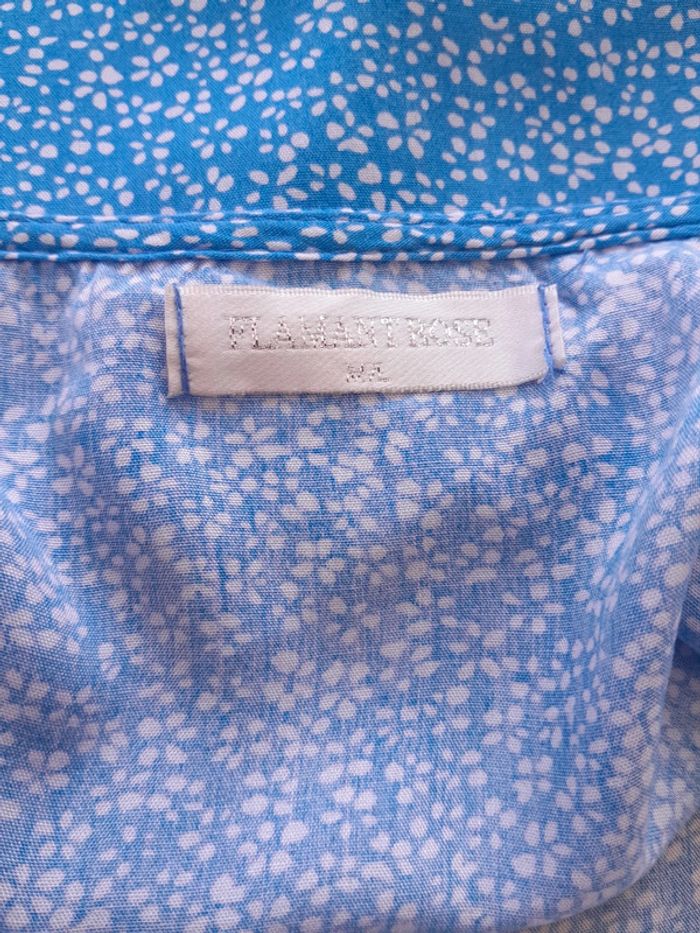 Jolie robe mi longue portefeuille Flamant rose taille m/L - photo numéro 3