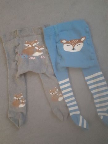 Lot de 2 paires de collants 3/6 mois