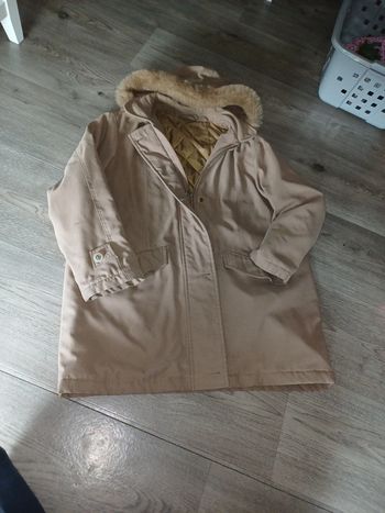 Manteau beige marron