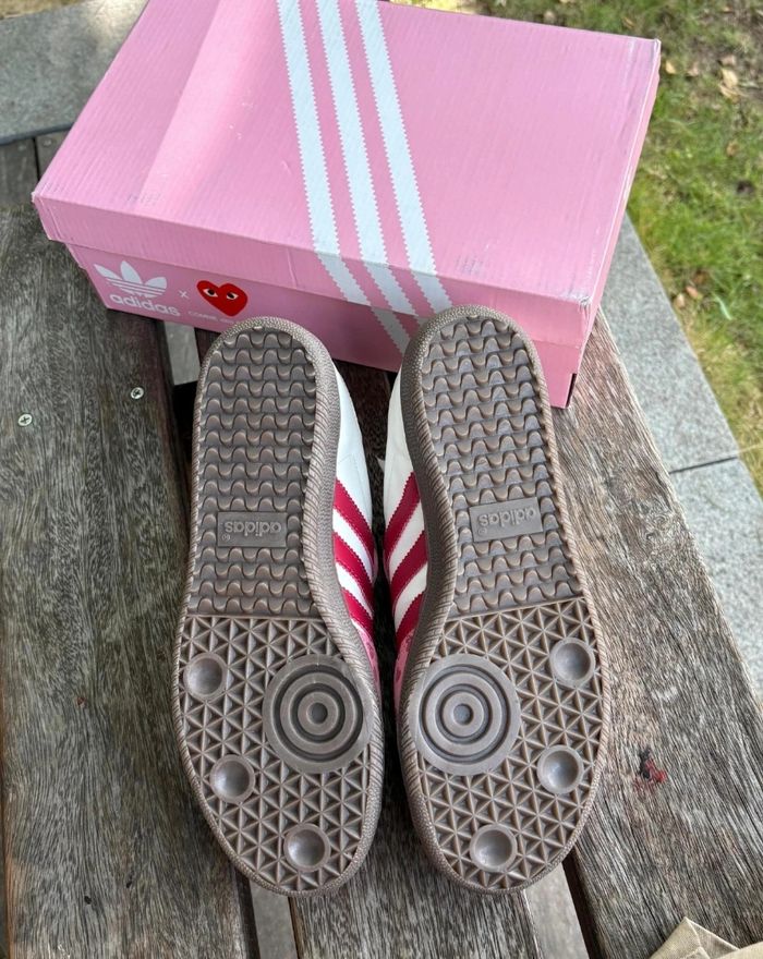 Adidas Samba X Comme Des Garçons Rose Taille 37 - photo numéro 2