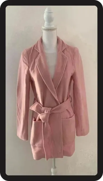 Manteau Trench Rose NafNaf Taille 36/S Neuf