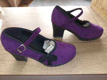 Escarpins violet et noir 37
